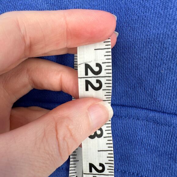 Talbots Hoodie Sweatershirt Women XS Blue French Terry Pullover Zip Comfort Soft - Picture 8 of 8